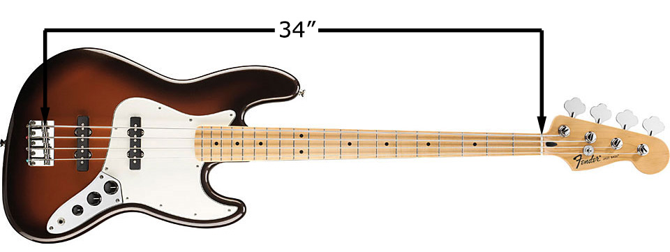 FENDER JAZZ: LONG SCALE (34”)