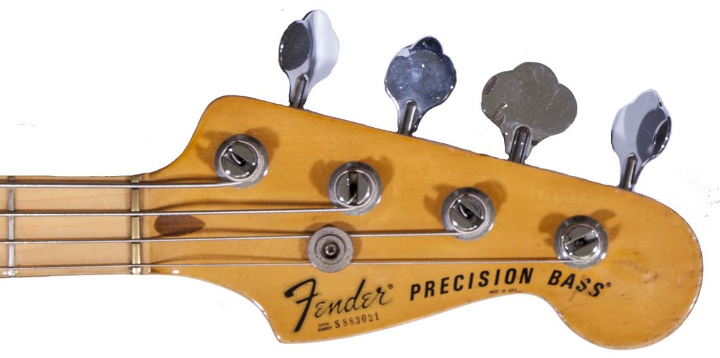 FENDER HEADSTOCK WITH TUNING MACHINES ON ONE SIDE