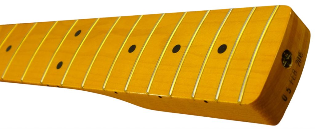 ONE-PIECE MAPLE FINGERBOARD WITH NECK